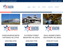 Tablet Screenshot of ncmaritimemuseums.com